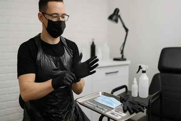 Blood borne pathogen training and personal protective equipment for body art professionals
