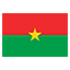 Burkina Faso flag for body art standards