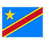 Congo flag for body art standards