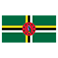 Dominica flag for body art standards