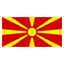 North Macedonia flag for body art standards